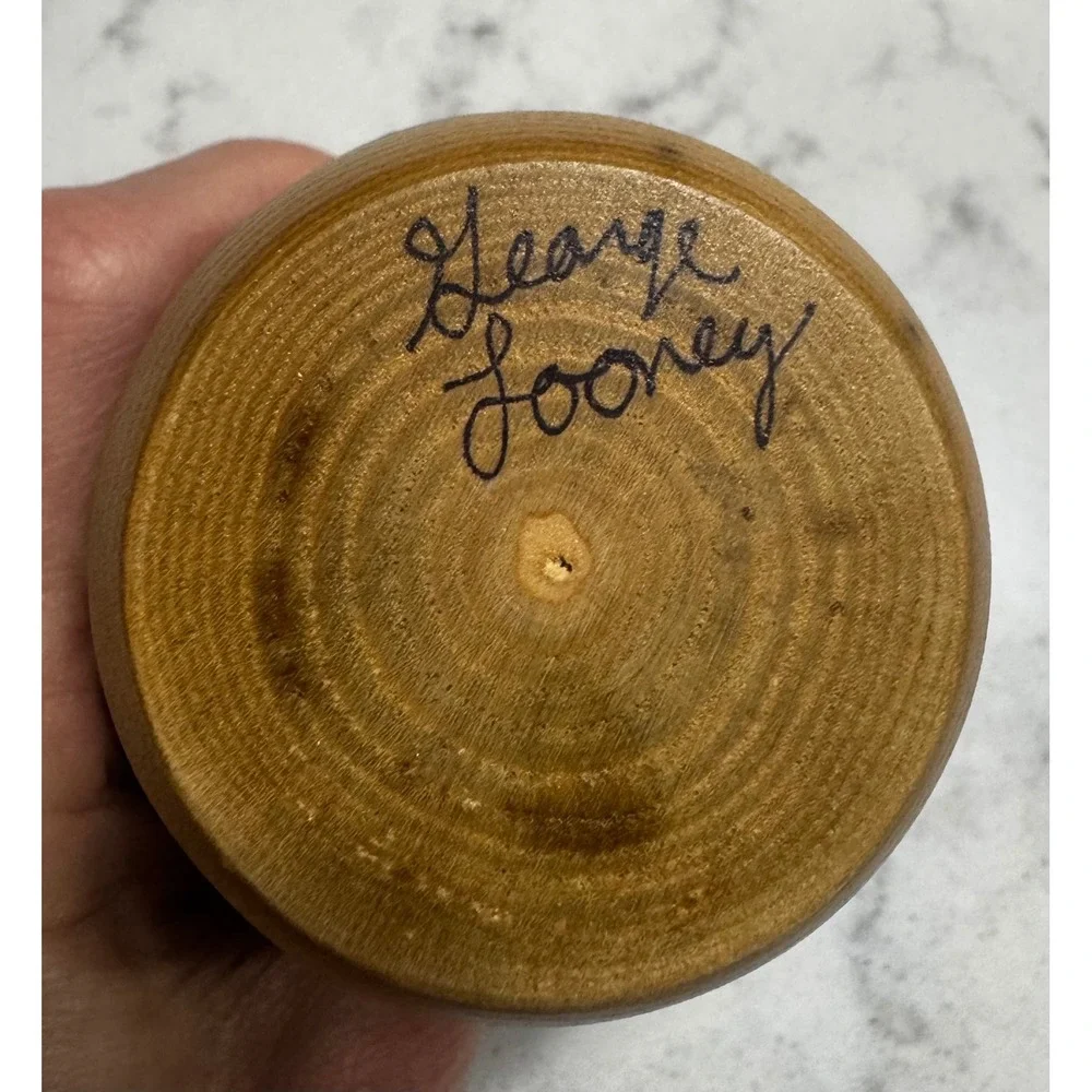 George Looney Signed Hand-Turned Live Edge Sassafras Wood Bud Vase – 4